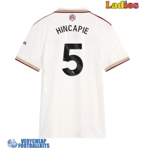 Arsenal Piero Hincapie #5 Replica Third Shirt Ladies 2025-26 Short Sleeve